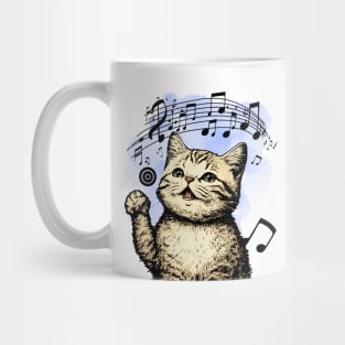 Happy Music Cat Mug